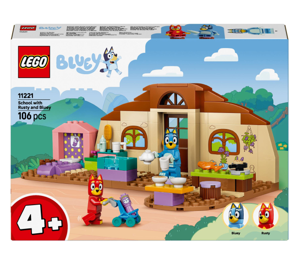 LEGO BLUEY 11221 Szkoła z Ryżykiem i Blue - 1529716 - zdjęcie